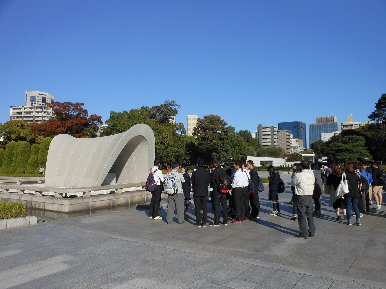 Peace Education at Hiroshima Peace Memorial Park in 2015.jpg