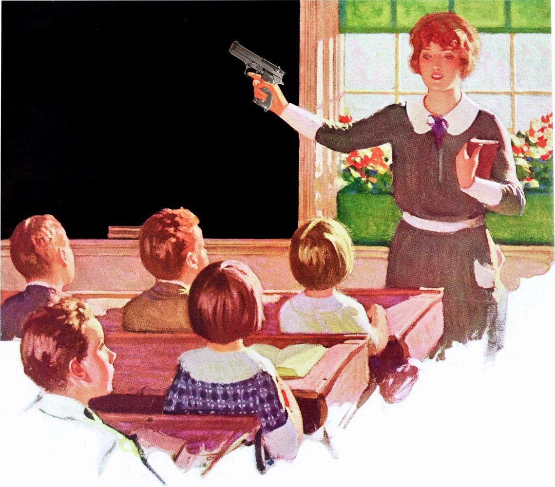 Armed teacher in classroom.png